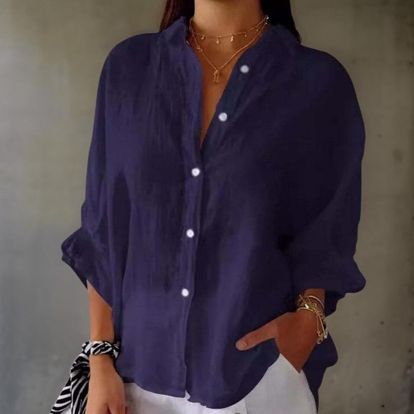 Sophia - Blusa senza tempo in misto cotone