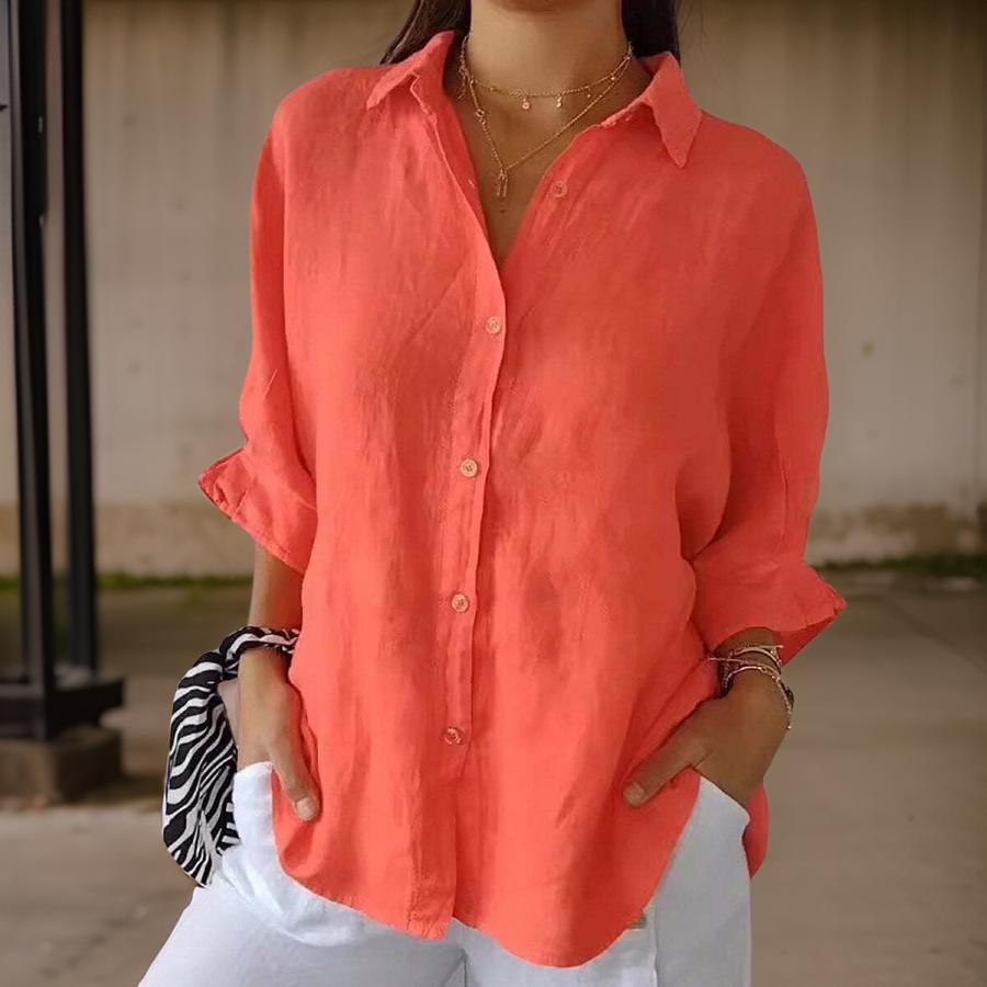 Sophia - Blusa senza tempo in misto cotone