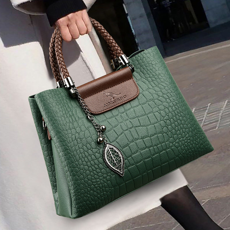 Barbara - Structured Leather Top Handle Bag