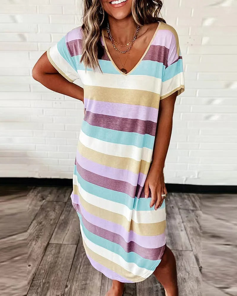 Mila - Robe d'été rayée